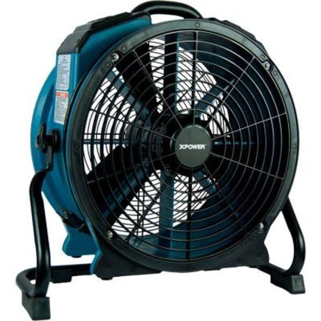 XPOWER MANUFACURE XPOWER Stackable Axial Fan With 3-Hour Timer, Variable Speed, 1/3 HP, 3600 CFM X-47ATR